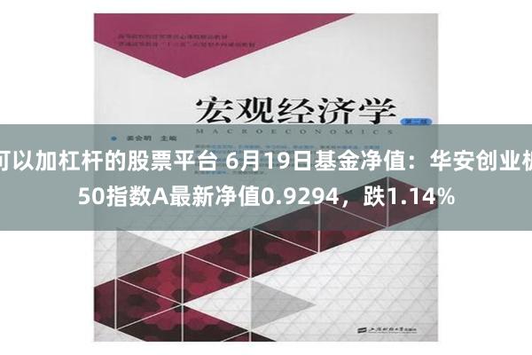 可以加杠杆的股票平台 6月19日基金净值：华安创业板50指数A最新净值0.9294，跌1.14%