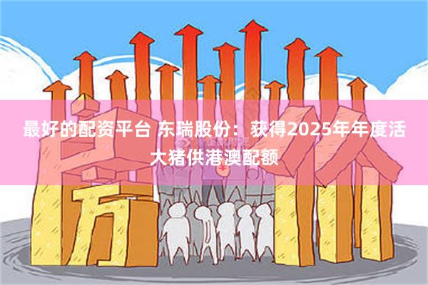 最好的配资平台 东瑞股份：获得2025年年度活大猪供港澳配额