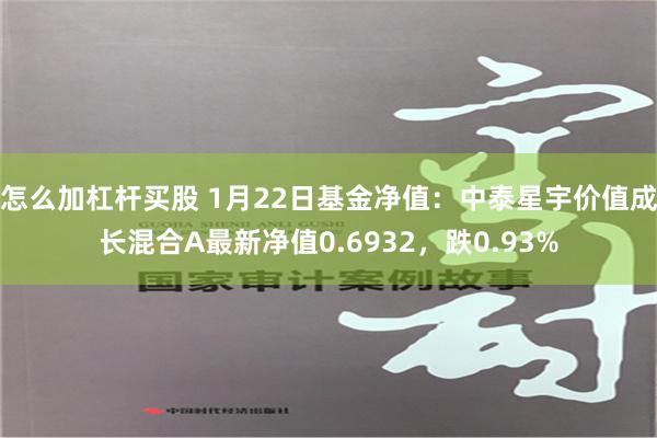 怎么加杠杆买股 1月22日基金净值：中泰星宇价值成长混合A最新净值0.6932，跌0.93%